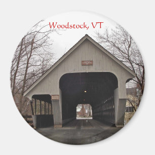 Woodstock, VT, Covered Bridge Magnet Magneet