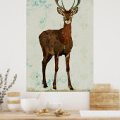 Woodsy Elk Art Poster (Keuken)