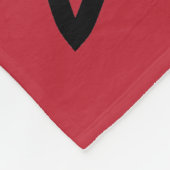 Woodsy Red en Black Pset Fleece Blanket (Hoek)