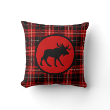 Woodsy Red Pset Moose Print