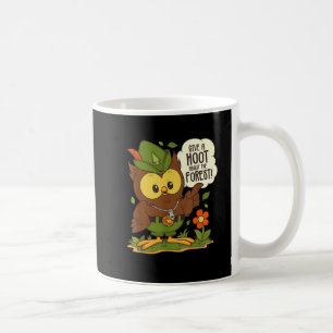 Woodsy Uil Geef een Hoot Over De Bos Arbor Dag Koffiemok