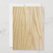 Woodsy Wedding & Glamping Invitation Kaart (Achterkant)