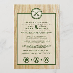 Woodsy Wedding & Glamping Invitation Programma