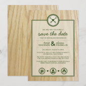Woodsy Wedding & Glamping Save the Dates Save The Date (Voorkant / Achterkant)