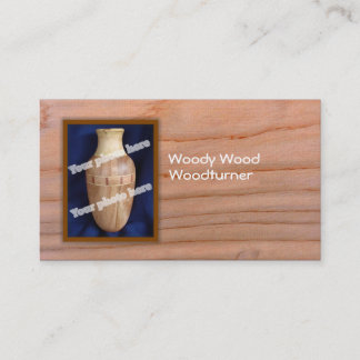 Woodturner Custom Photo Business Card Template Visitekaartje
