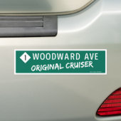 Woodward Ave "Original Cruiser" Bumpersticker (Op auto)