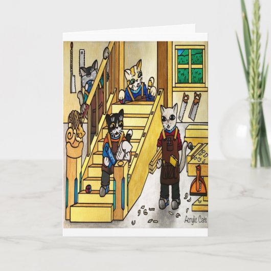 Woodwork Joinery Cats Kaart (Voorkant)