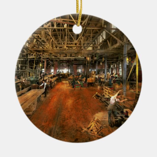 Woodworker - Board Stiff 1905 Keramisch Ornament (Voorkant)