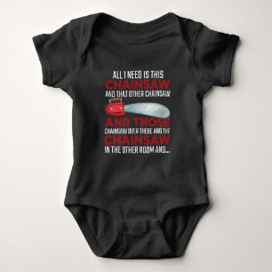 Woodworker Chainzaag lumberjack Logger Forest Romper
