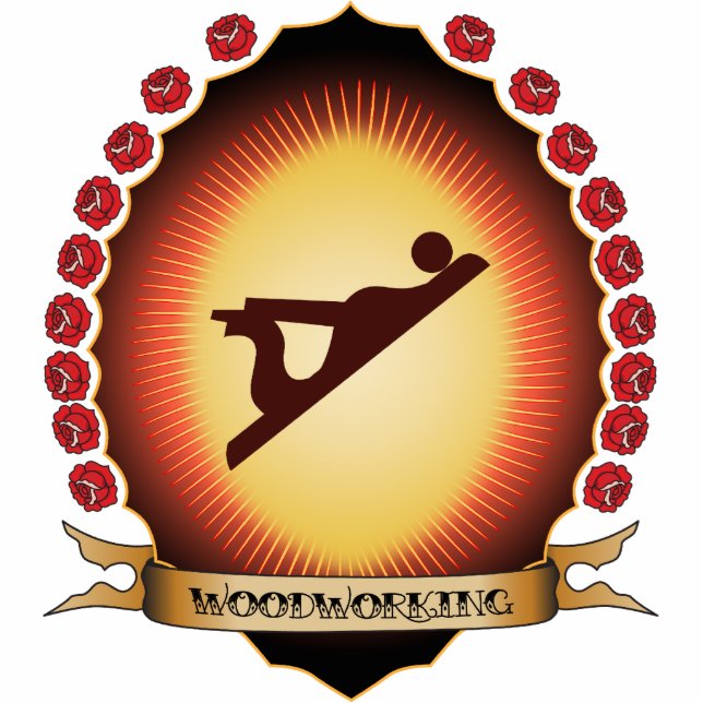 Woodworking Mandorla Fotobeeldje Ornament (Voorkant)