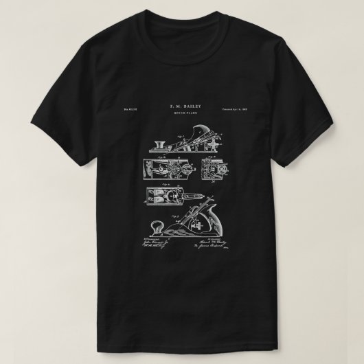 Woodworking Patent - Tools T-shirt (Design voorkant)