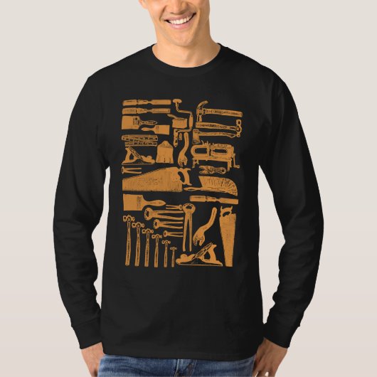 Woodworking tools and accessories t-shirt (Voorkant)