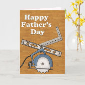 Woodworking Tools Happy Vaderdag Kaart (Gele Bloem)