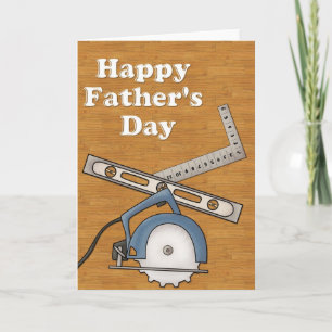 Woodworking Tools Happy Vaderdag Kaart