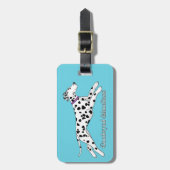 Woodwynd Dalmatians black & liver Bagagelabel (Voorkant verticaal)