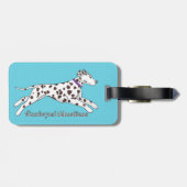 Woodwynd Dalmatians black & liver Bagagelabel (Achterkant horizontaal)