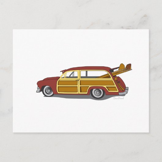 Woody Car Briefkaart (Voorkant)