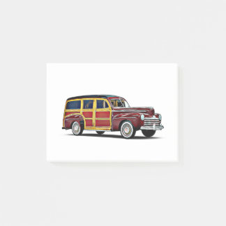 Woody Wagon Cartoon Post-it® Notes