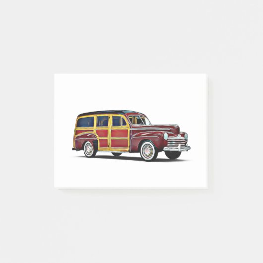 Woody Wagon Cartoon Post-it® Notes (Voorkant)