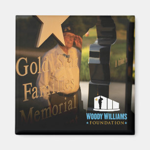 Woody Williams Saluting GSF Monument Magneet