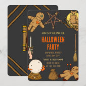 Woody Witch Crafts Halloween Party Invitation (Devant / Derrière)