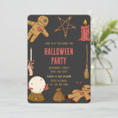 Woody Witch Crafts Halloween Party Invitation (Debout devant)