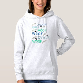 WOOF All Over Hondenliefhebber dameshoodie Hoodie