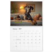 Woof, Dog Calendar 2026 Kalender (Feb 2027)