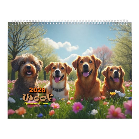 Woof, Dog Calendar 2026 Kalender (Hoes)