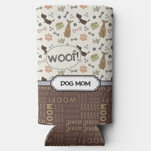 WOOF! Hondenliefhebber - Puppies patroon gepersona (Achterkant)