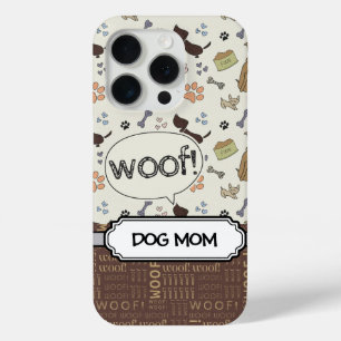 WOOF! Hondenliefhebber - Puppies patroon gepersona iPhone 15 Pro Case