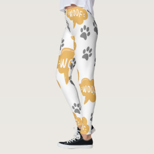Woof & Paws - Cute Amoureux des chiens Leggings