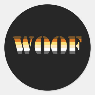 WOOF RONDE STICKER