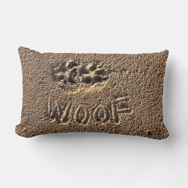 "Woof"-Sierkussen Kussen (Voorkant)