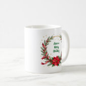 Woof Woof Christmas Mug - Customizable Text (Devant droit)