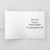 WOOF WOOF-JE ZIET ER GOED UIT VOOR 40 KAART (Binnen)