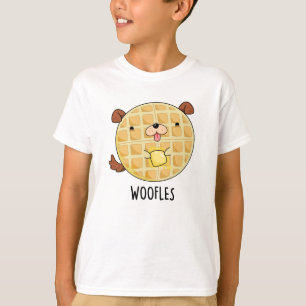 Woofles Funny Doggy Waffle Pun T-shirt