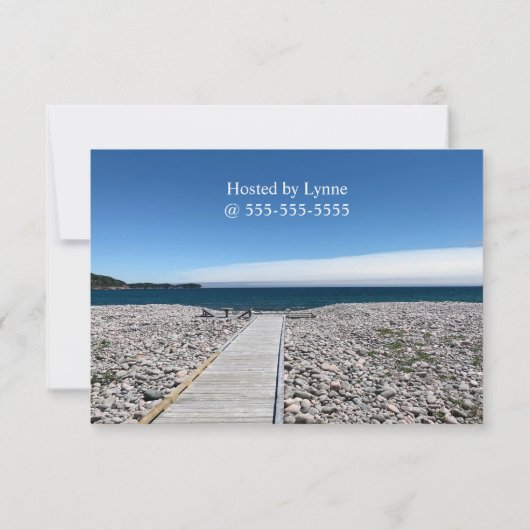 Wook Dock Ocean Bridal Shower Invitation (Dos)