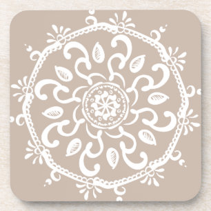Wool Mandala Bier Onderzetter