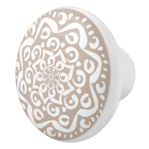 Wool Mandala Keramische Knop