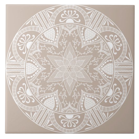 Wool Mandala Tegeltje (Voorkant)