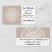 Wool Mandala Visitekaartje (Voorkant / Achterkant)