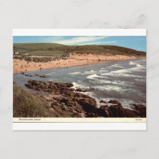 Woolacombe Sands Oude Kijk op Devon Strand Briefkaart