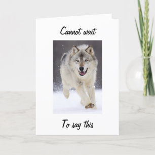 WOOLFISHLY FABULOUS OP HET "40" WOLF WENSKAART KAART