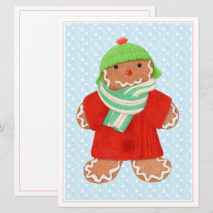 WOOLIE GINGERBREAD 6.5x8.75 Platte Kaart