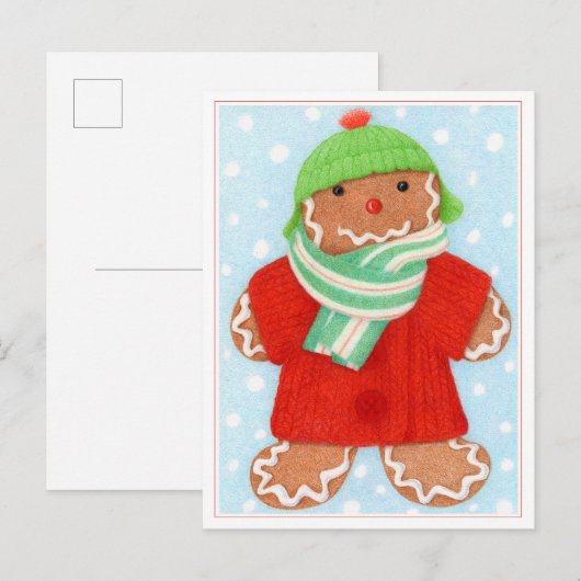 WOOLIE GINGERBREAD BRIEFKAART (Voorkant / Achterkant)