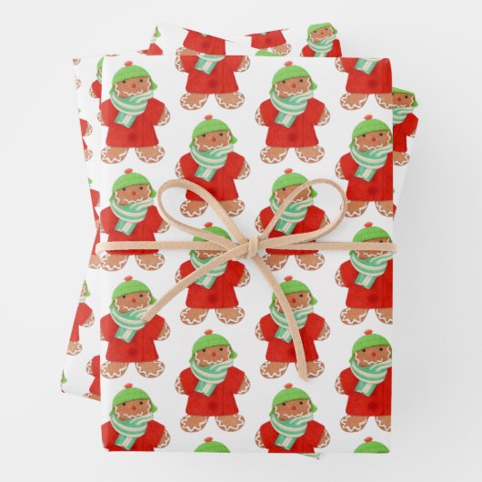 WOOLIE GINGERBREAD Papier d'enrobage à feuilles pl (En situation)