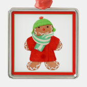 WOOLIE GINGERBREAD Premium Square Ornament (Voorkant)