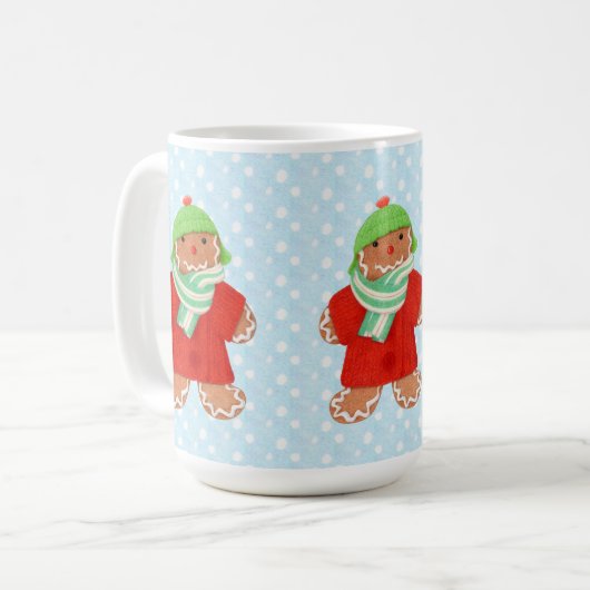 WOOLIE GINGERPREAD Tall White Mug (Devant gauche)