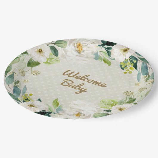 Woolie Lambert 9" Assiette Dîner Lamb - Baby showe (Angle)